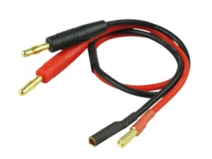 WTE 4mm to 4mm Banana Plugs Charging Cable 30cm