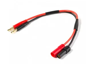 WTE XT150 Male to 4mm Banana Plugs Charging Cable 20cm